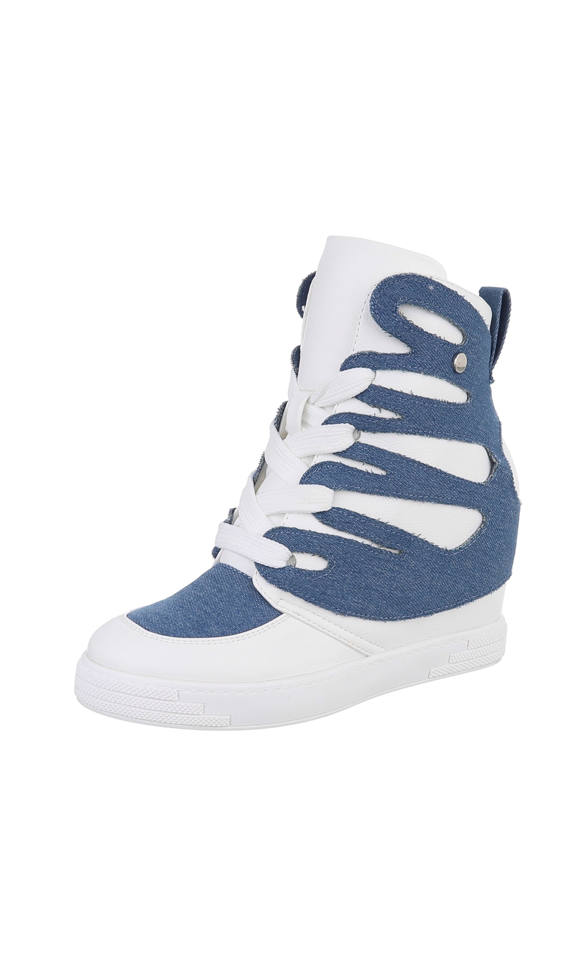 Ital-Design Ankle Boots in Blue: front