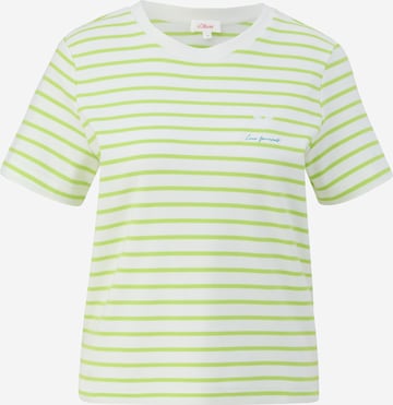 T-shirt s.Oliver en vert : devant