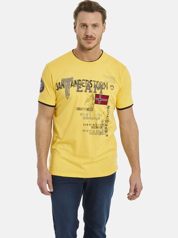 T-Shirt ' Sölve ' Jan Vanderstorm en jaune : devant