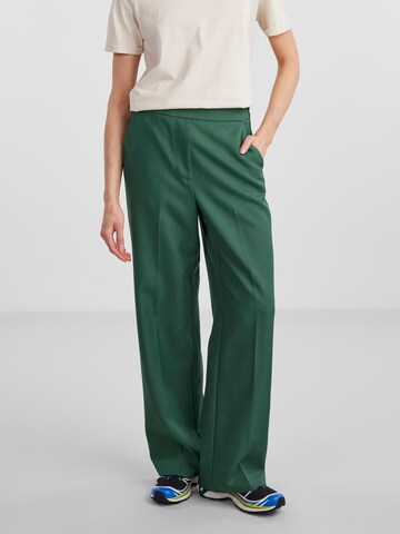 PIECES Loosefit Pantalon 'NEVA' in Groen: voorkant