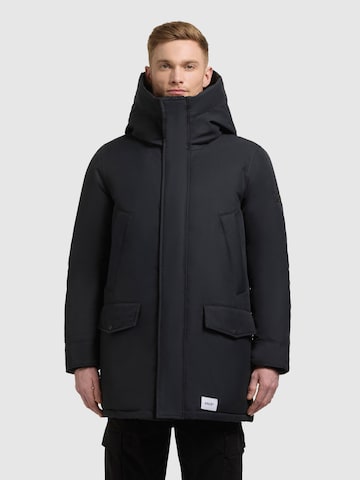 Parka d’hiver 'Kirk' khujo en bleu : devant