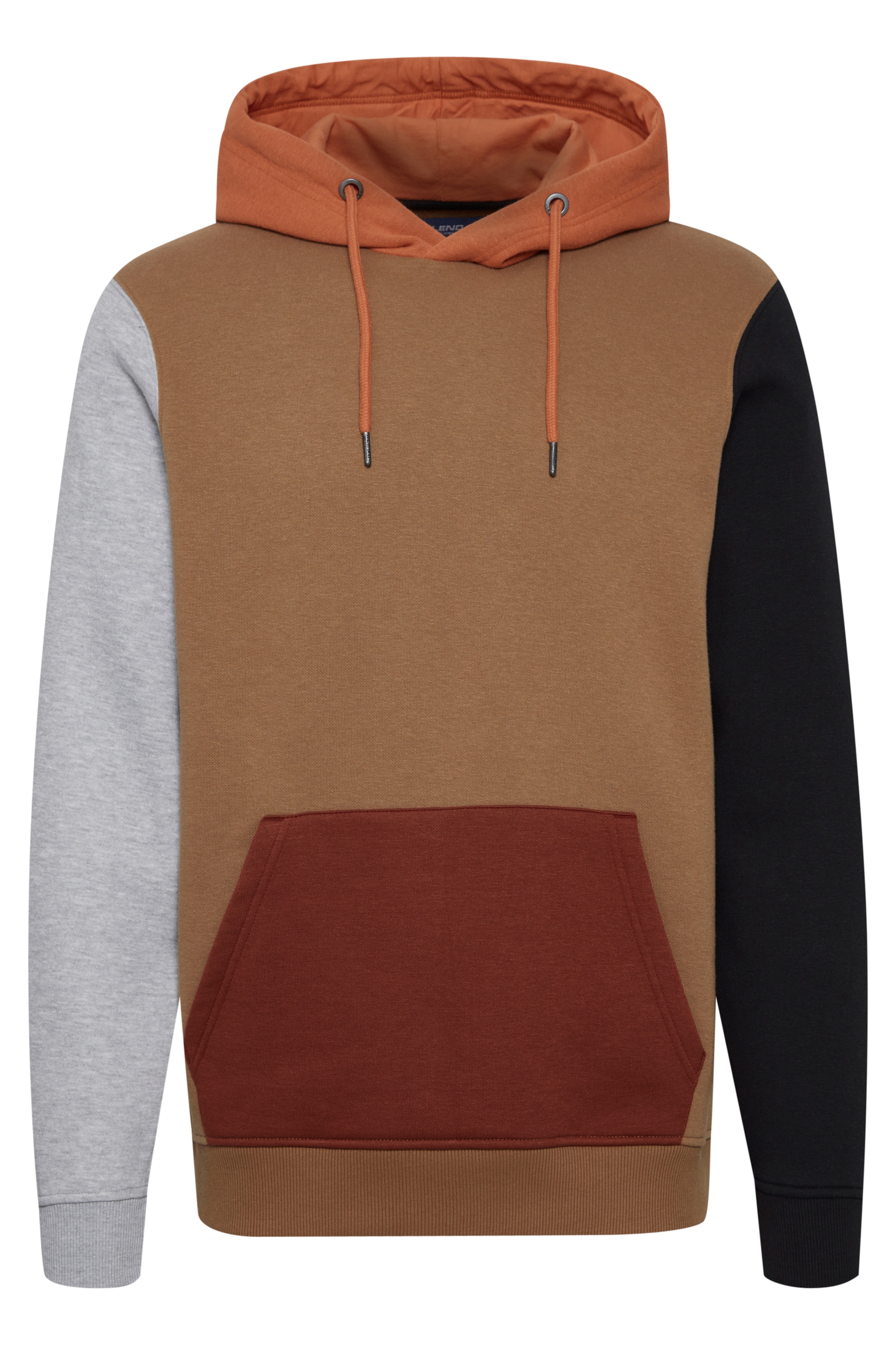 BLEND Sweatshirt 'LAMPERT' in Brown: front