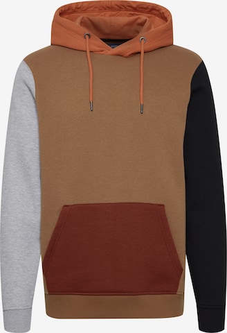 BLEND - Sweatshirt 'LAMPERT' em castanho: frente