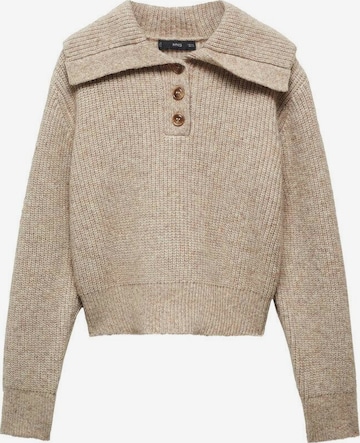 MANGO Sweater 'Canvi' in Brown: front