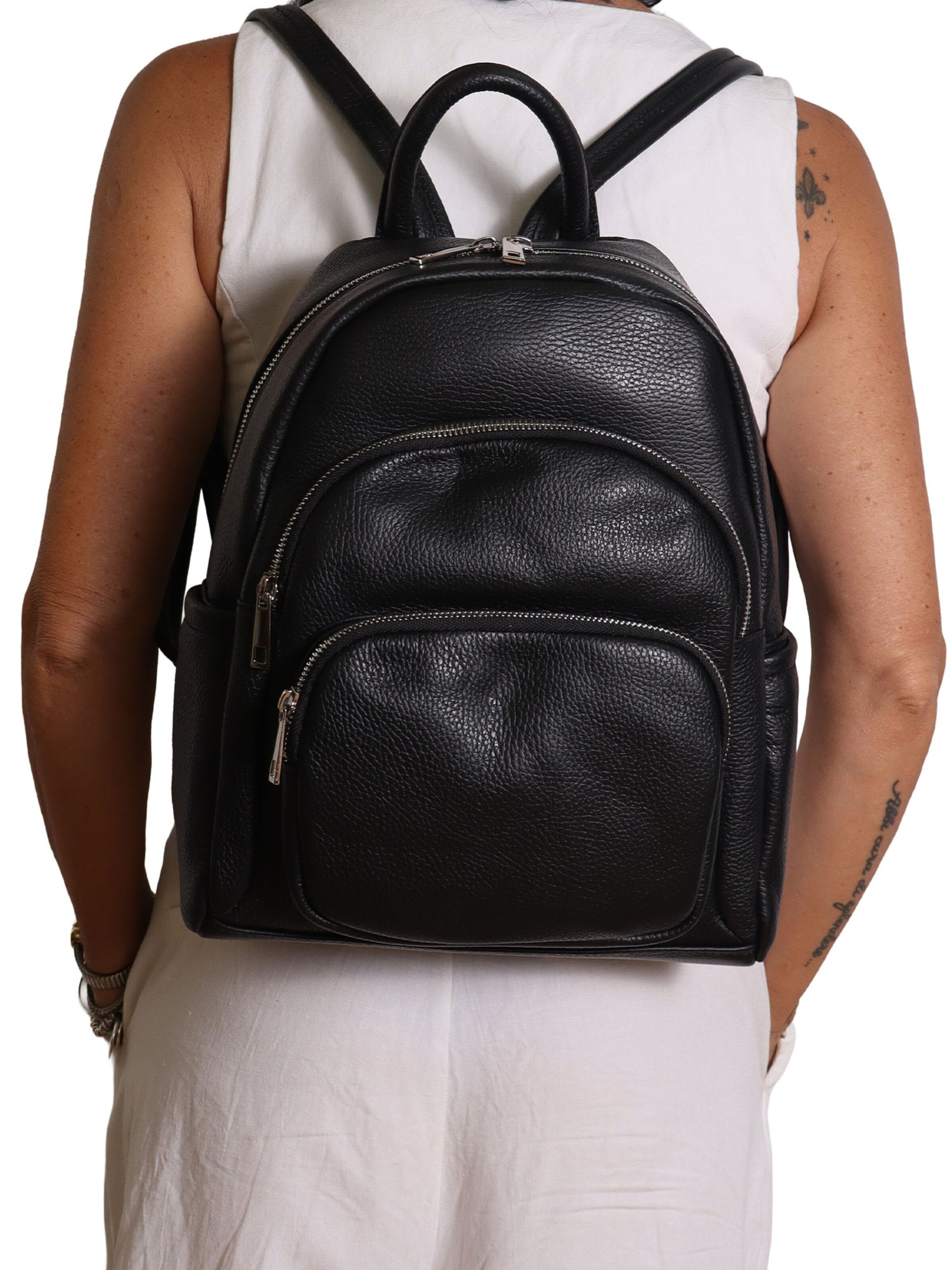 Zaino di Gave Lux in nero: frontale