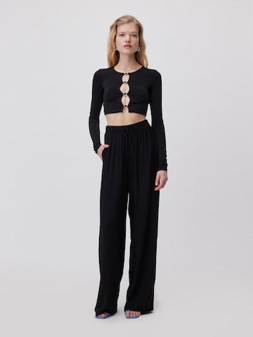 LeGer by Lena Gercke Wide leg Trousers 'Saskia' in Black