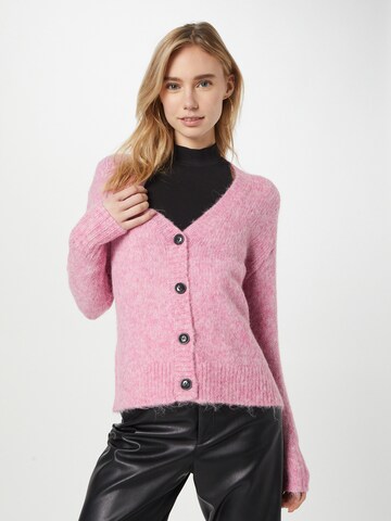 Kaffe Knit cardigan 'Zaroline' in Pink: front