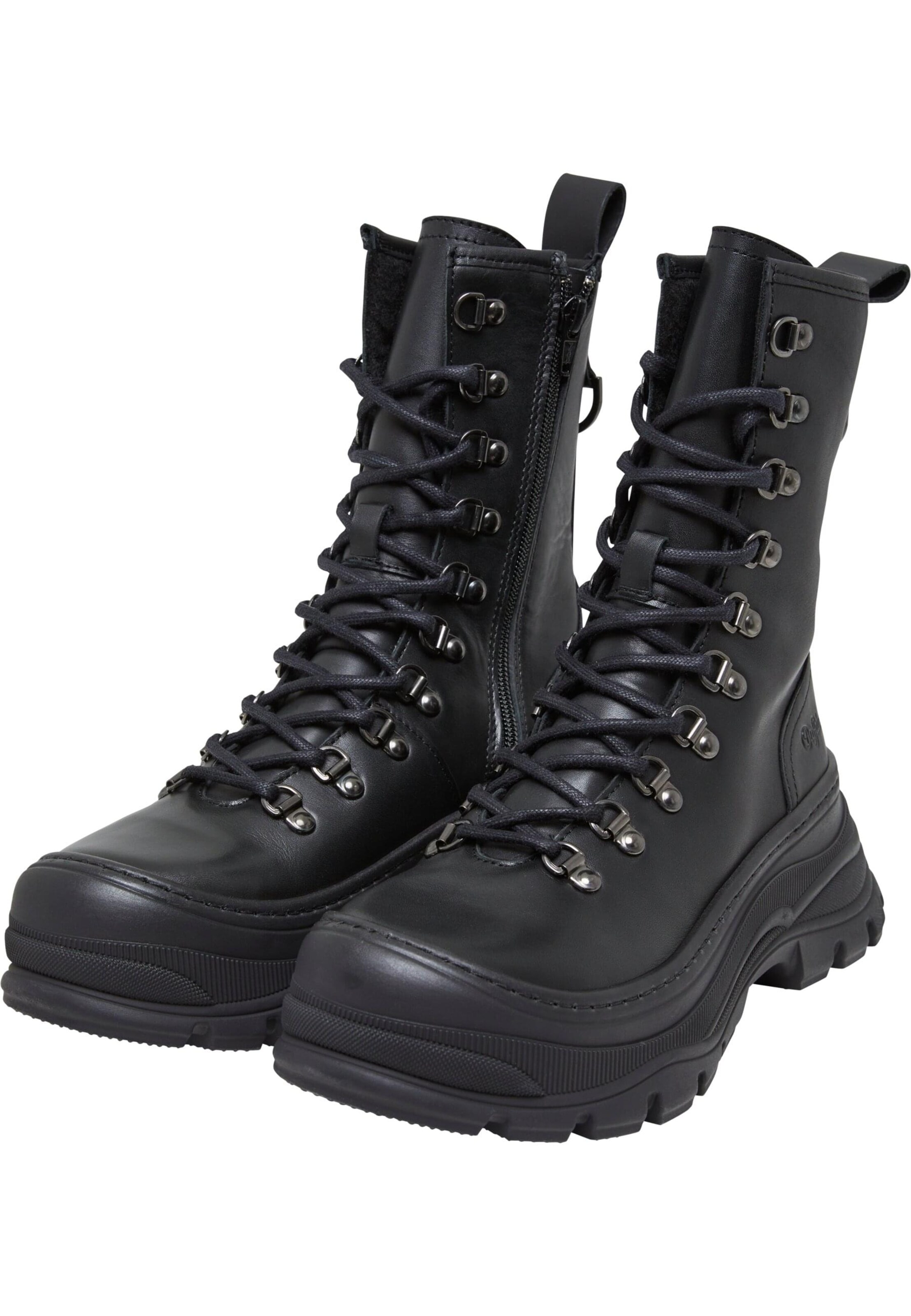 BUFFALO Lace-up bootie in Black