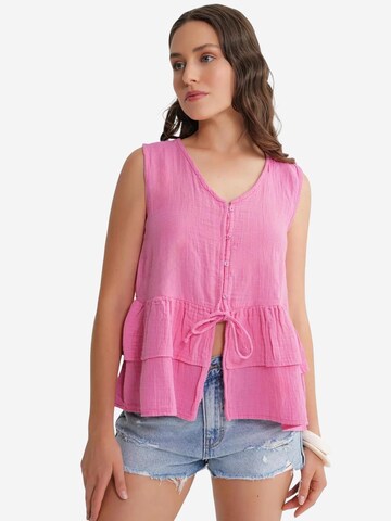Camicia da donna di MixRay in rosa