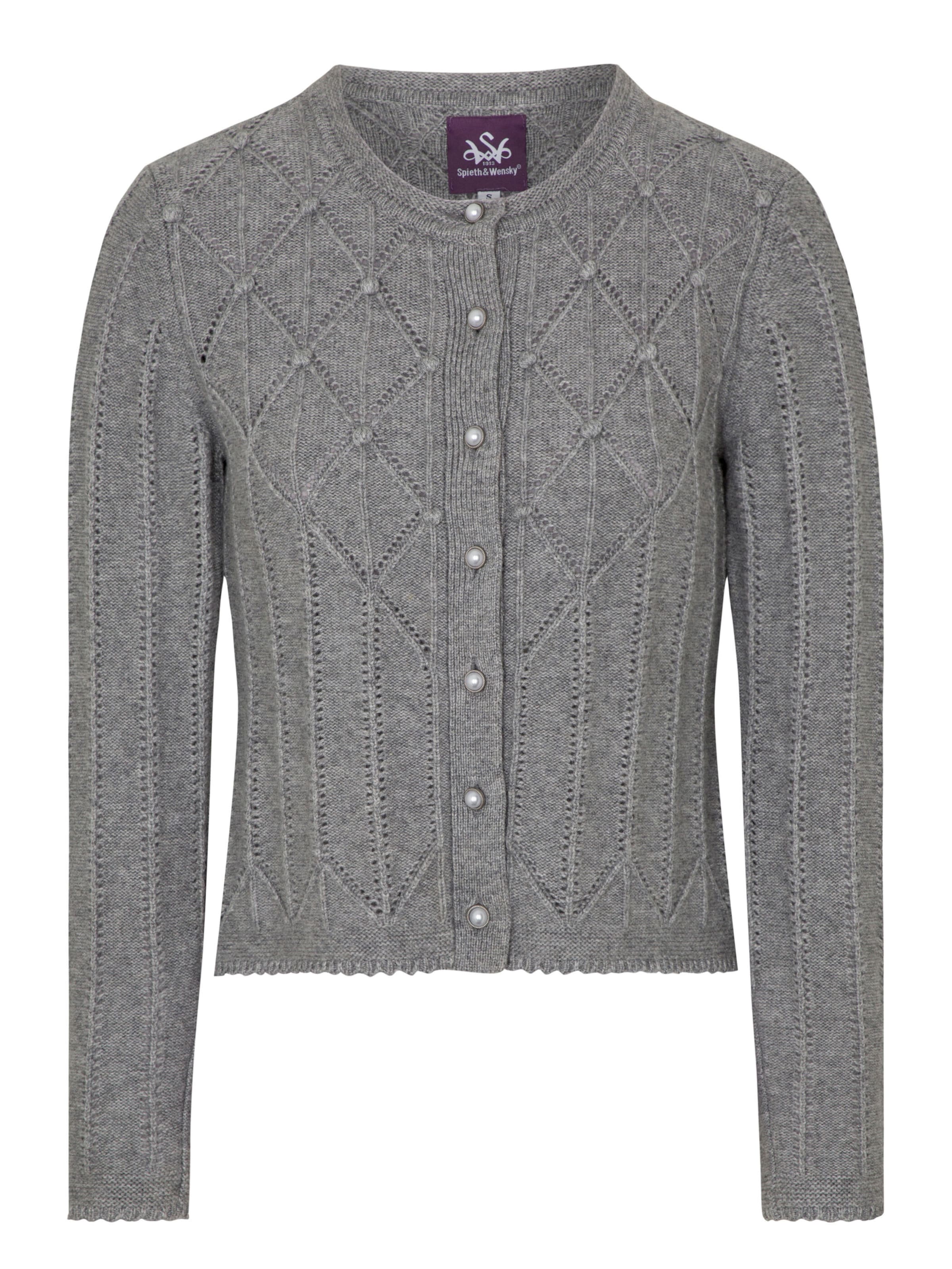 Cardigan 'Funkie' SPIETH & WENSKY en gris : devant