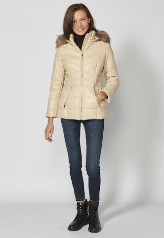 KOROSHI Vinterparkas i beige