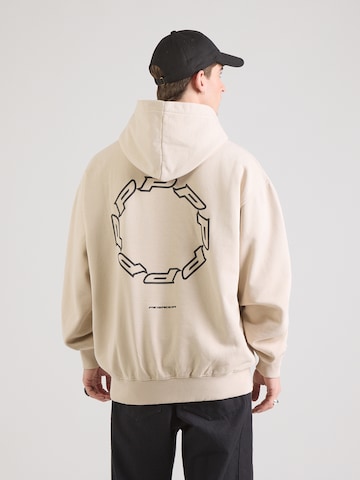 Bluză de molton 'Hawkins' de la Pegador pe bej: față