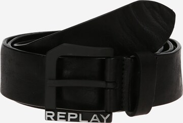 REPLAY Belt in Black: front