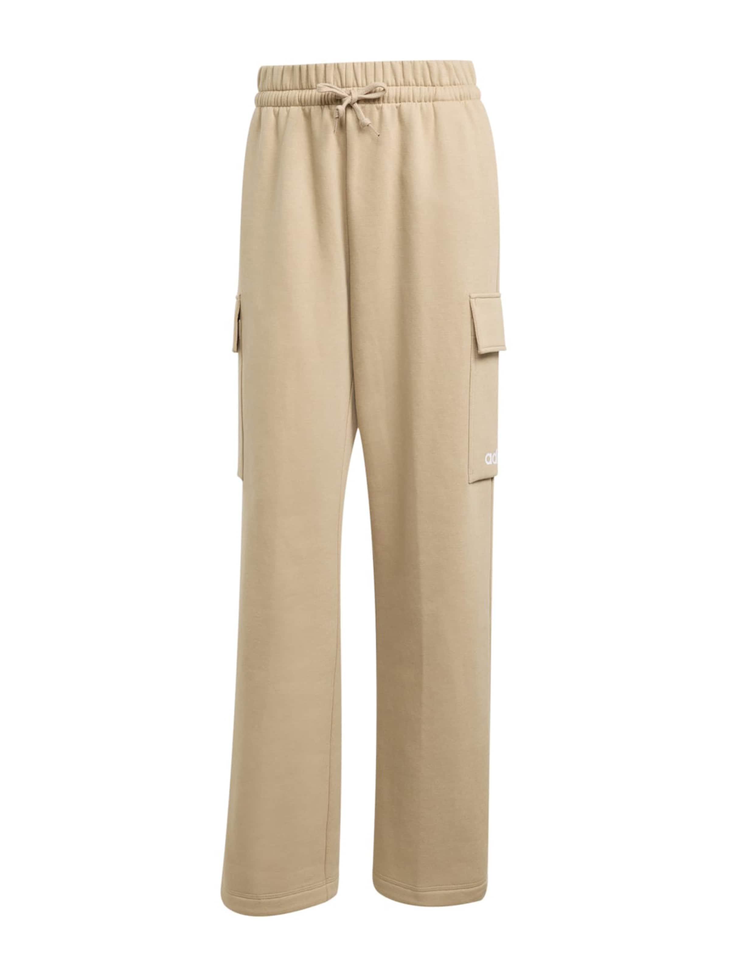 Wide leg Pantaloni sport de la ADIDAS SPORTSWEAR pe bej: față