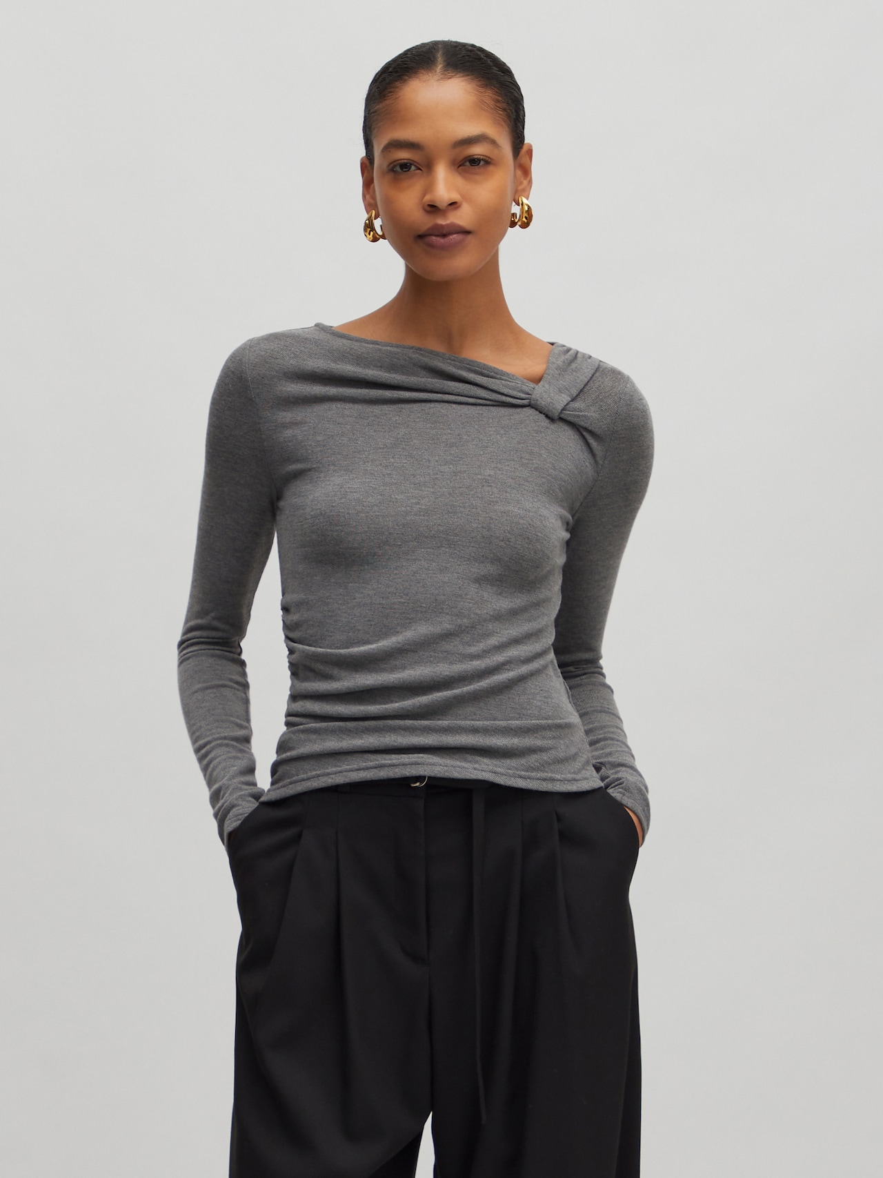 EDITED Produkte Shirt 'Karter' grau