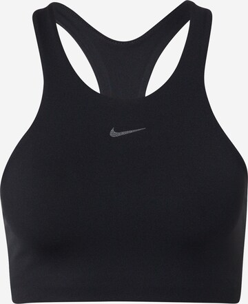 NIKE Bustier Sports-BH 'Alate' i svart: forside