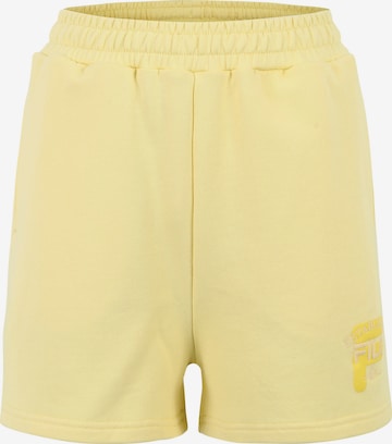 FILA Normální Kalhoty 'BALVE' – žlutá: přední strana
