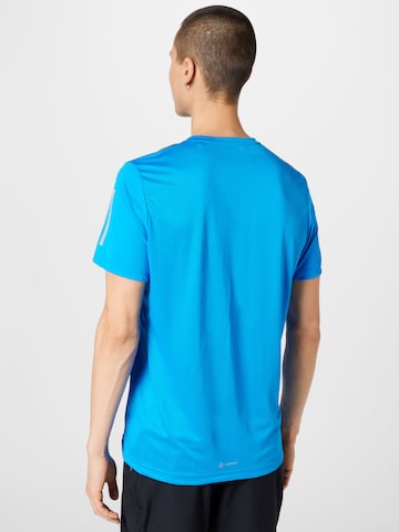 ADIDAS SPORTSWEAR - Camisa funcionais 'Own The Run' em azul