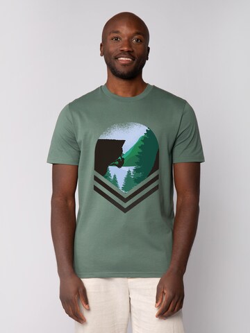 Watapparel Shirt 'Bay Climbing' in Green: front