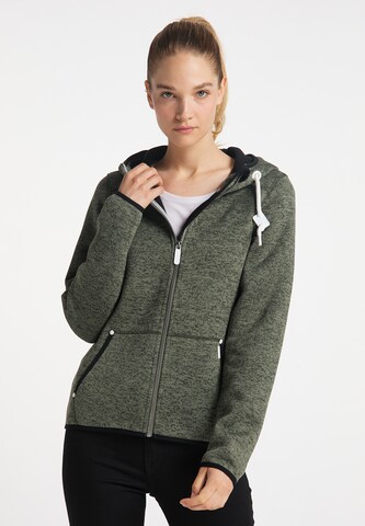 ICEBOUND Fleece jas in Groen: voorkant