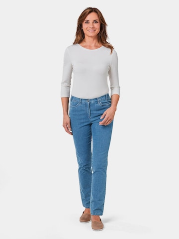 Coupe slim Jean 'Carla' Goldner en bleu