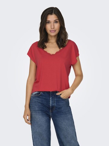 ONLY Shirt 'Moster' in Rood: voorkant