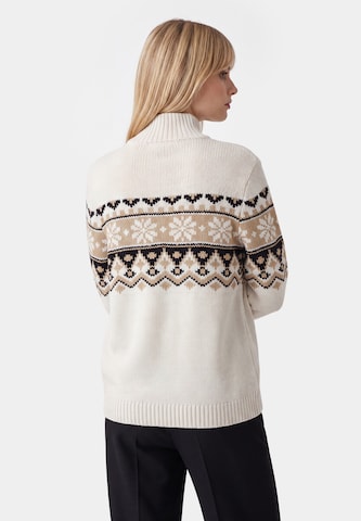 Usha Gebreid vest in Wit