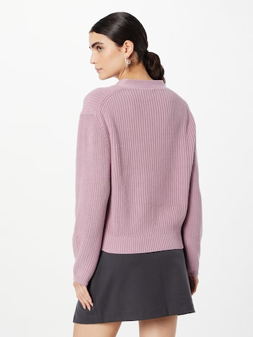 ABOUT YOU Knit Cardigan 'Sana' in Purple