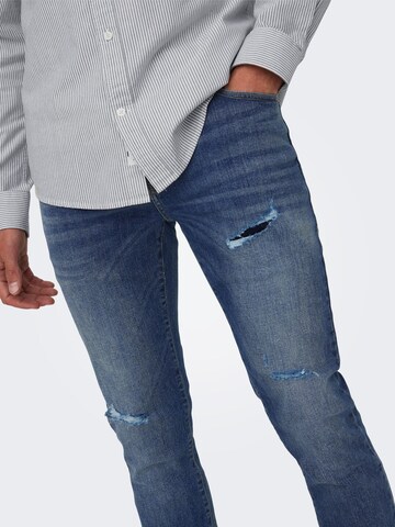 Regular Jeans de la Only & Sons pe albastru
