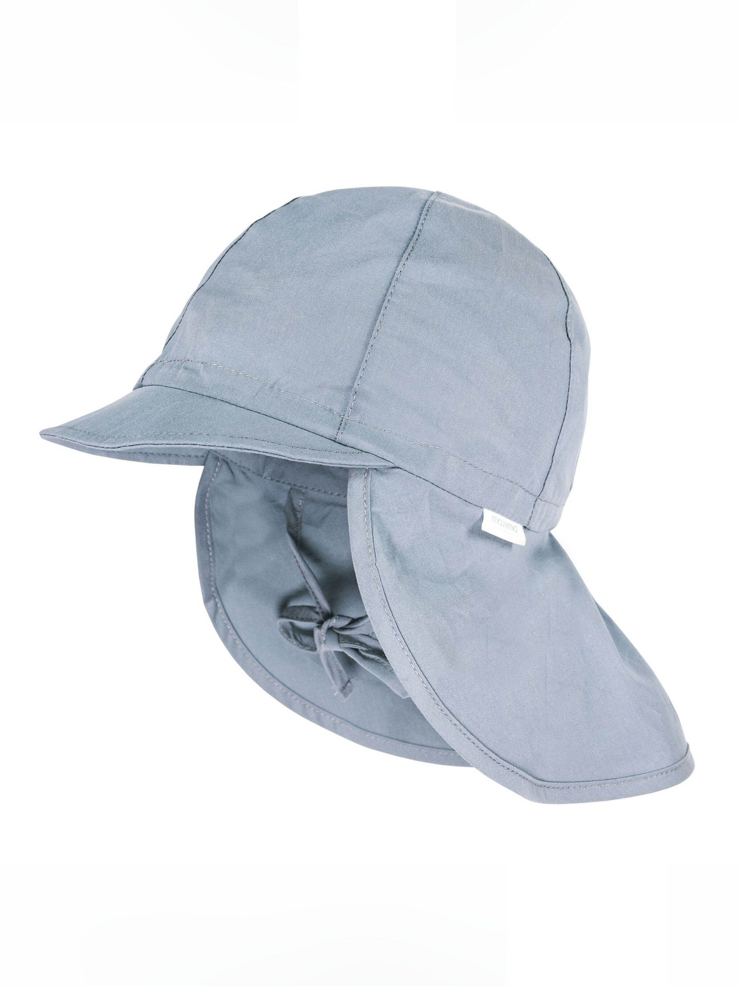MAXIMO Beanie 'MINI BOY-Schildmütze Nackenschutz, UV' in Blue: front