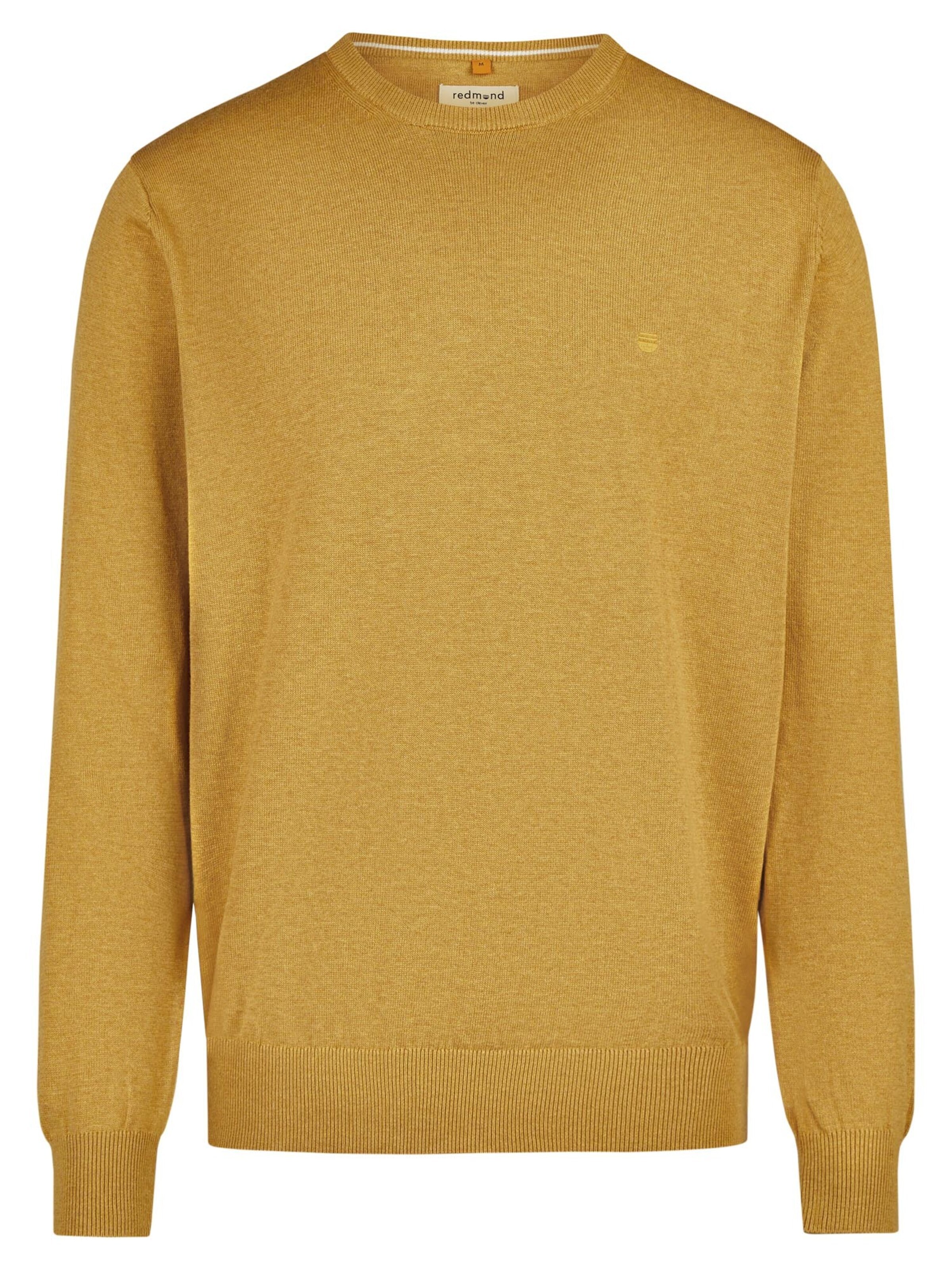 redmond Sweater 'Basic' in Yellow: front