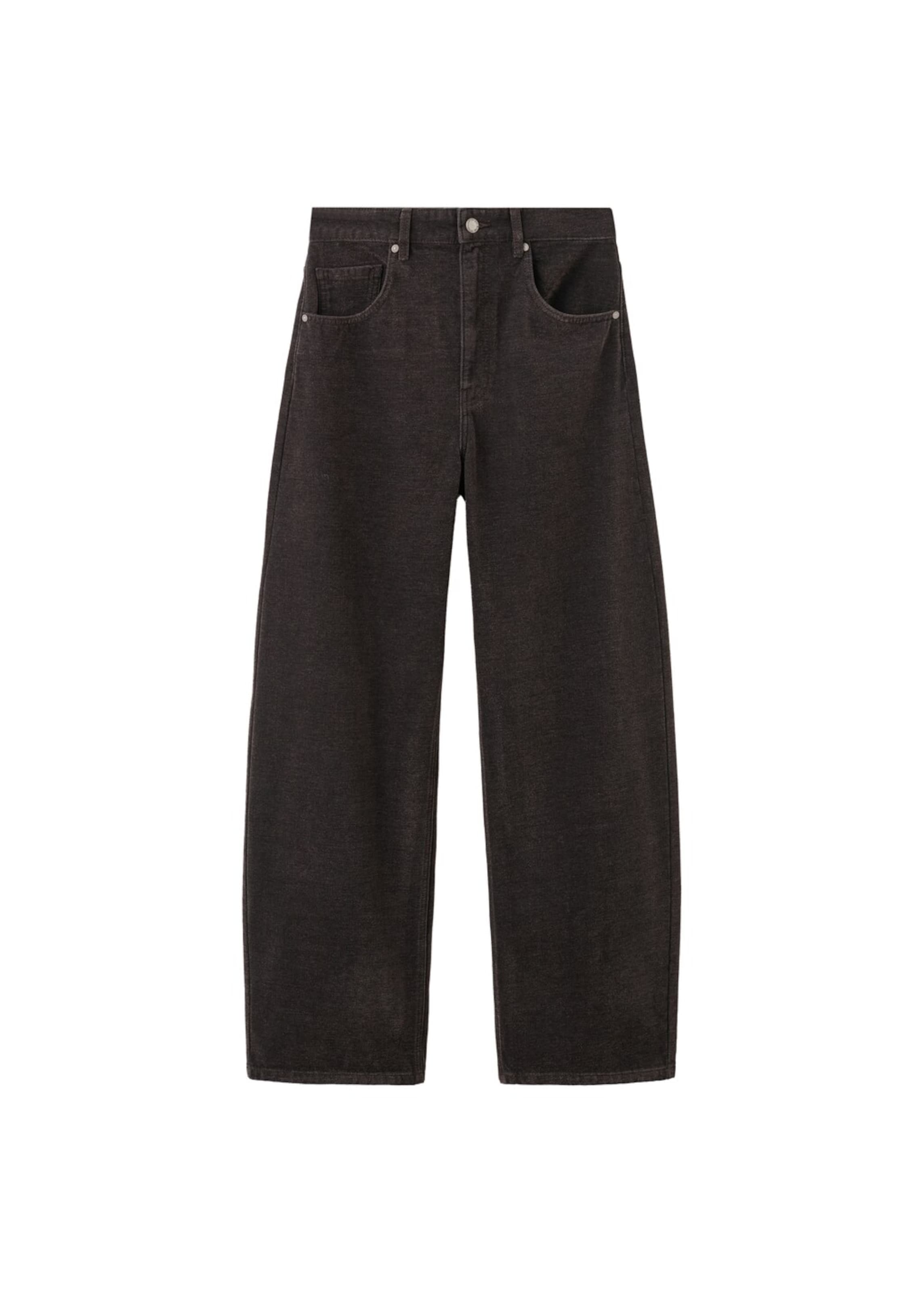 MANGO Wide Leg Jeans 'Tokio' in Braun: Vorderseite
