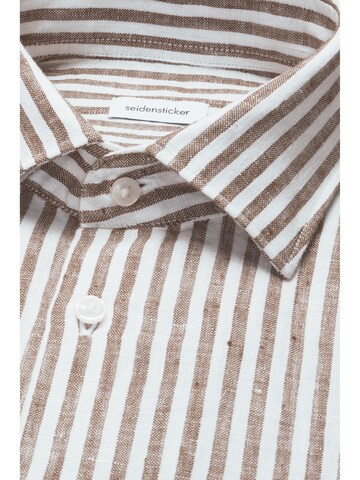 Fit confort Chemise business SEIDENSTICKER en marron