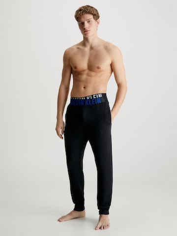 Calvin Klein Underwear Дънки Tapered Leg Панталон пижама 'Intense Power' в черно