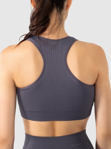 Smilodox Bralette Sports bra 'Vanessa' in Grey