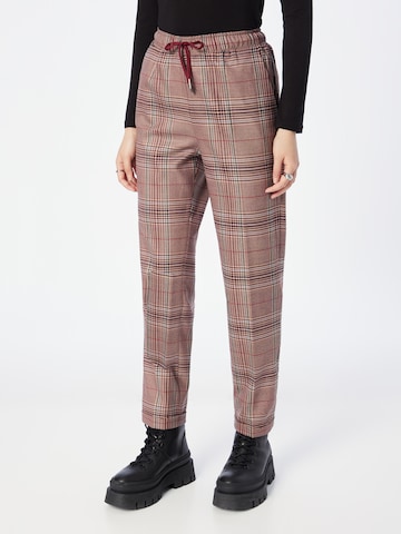MORE & MORE Tapered Pantalon in Rood: voorkant