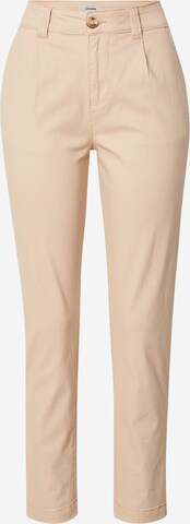 NEW LOOK Regular Pleated Jeans in Beige: front