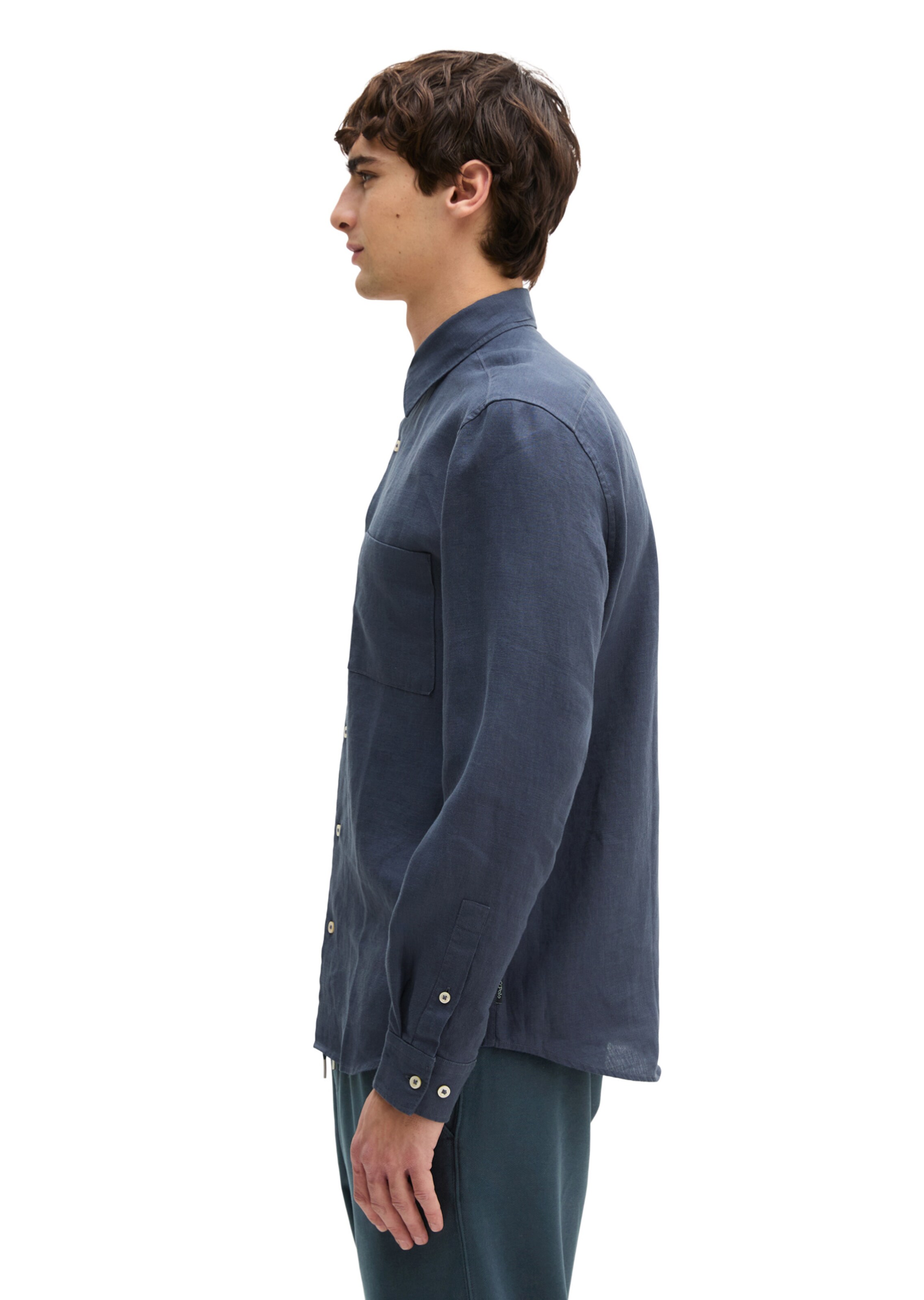 Marc O'Polo Regular fit Overhemd in Blauw