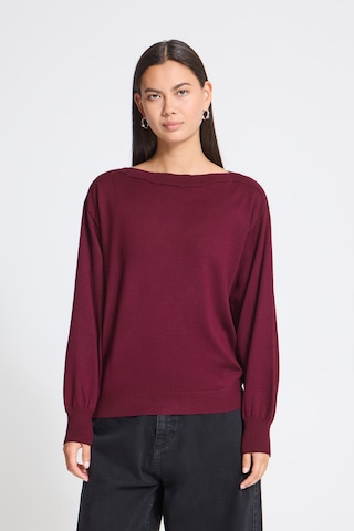 ICHI Trui 'LULS ' in Rood: voorkant