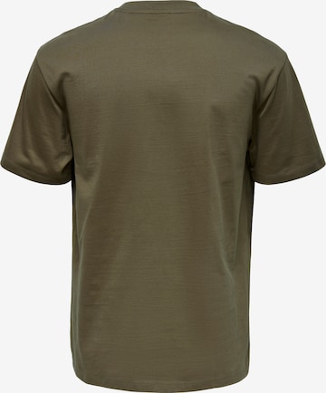 Only & Sons T-Shirt 'Fred' in Grün