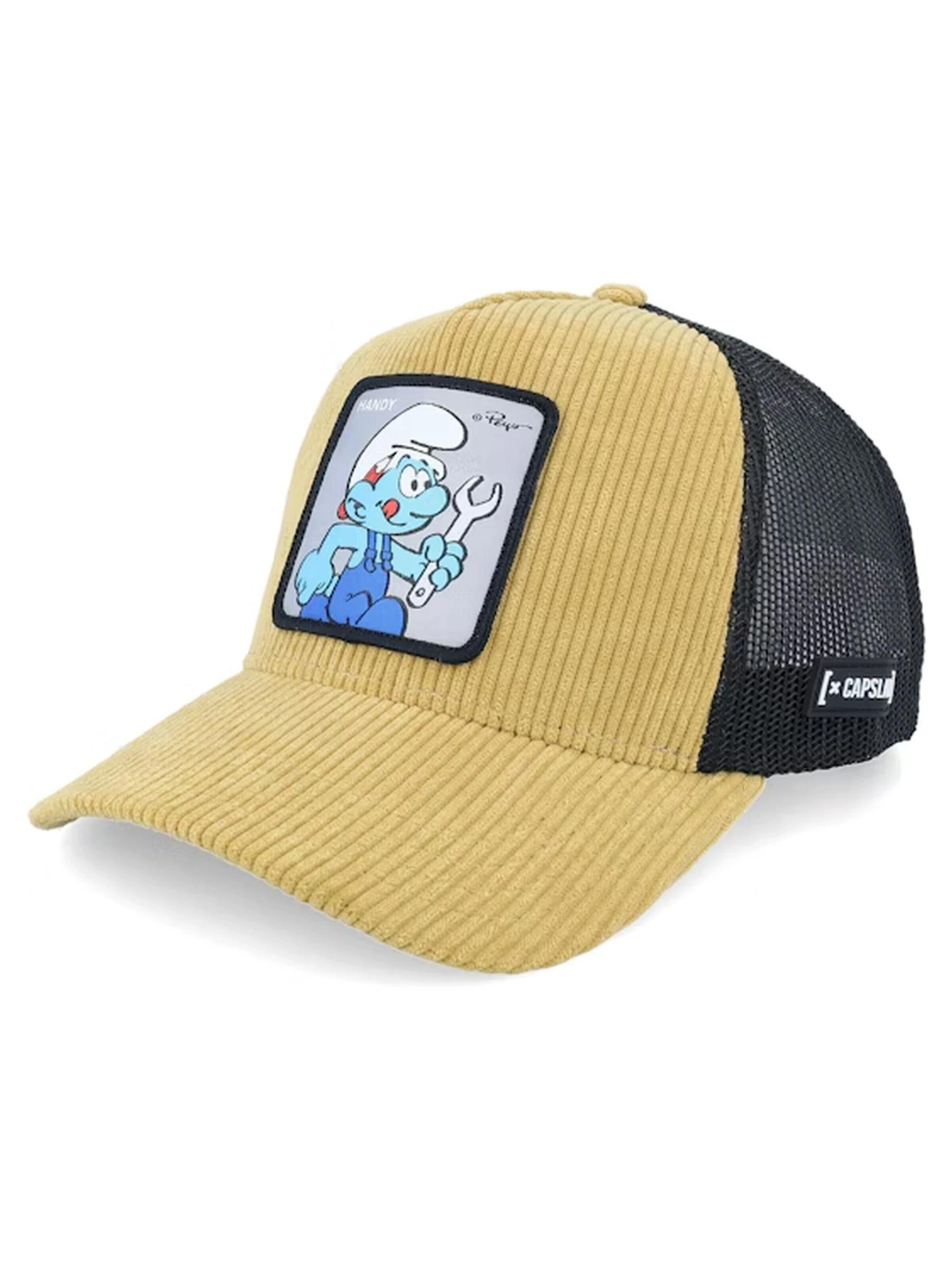Casquette 'Gorra capslabs beige pana pitufo manitas trucker cap' Capslab en beige : devant