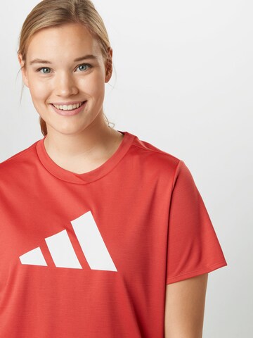 T-shirt fonctionnel ADIDAS PERFORMANCE en rouge