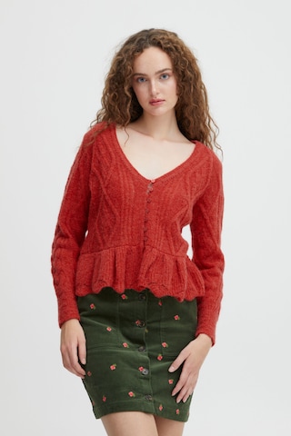 Atelier Rêve Knit Cardigan 'Marion' in Red: front