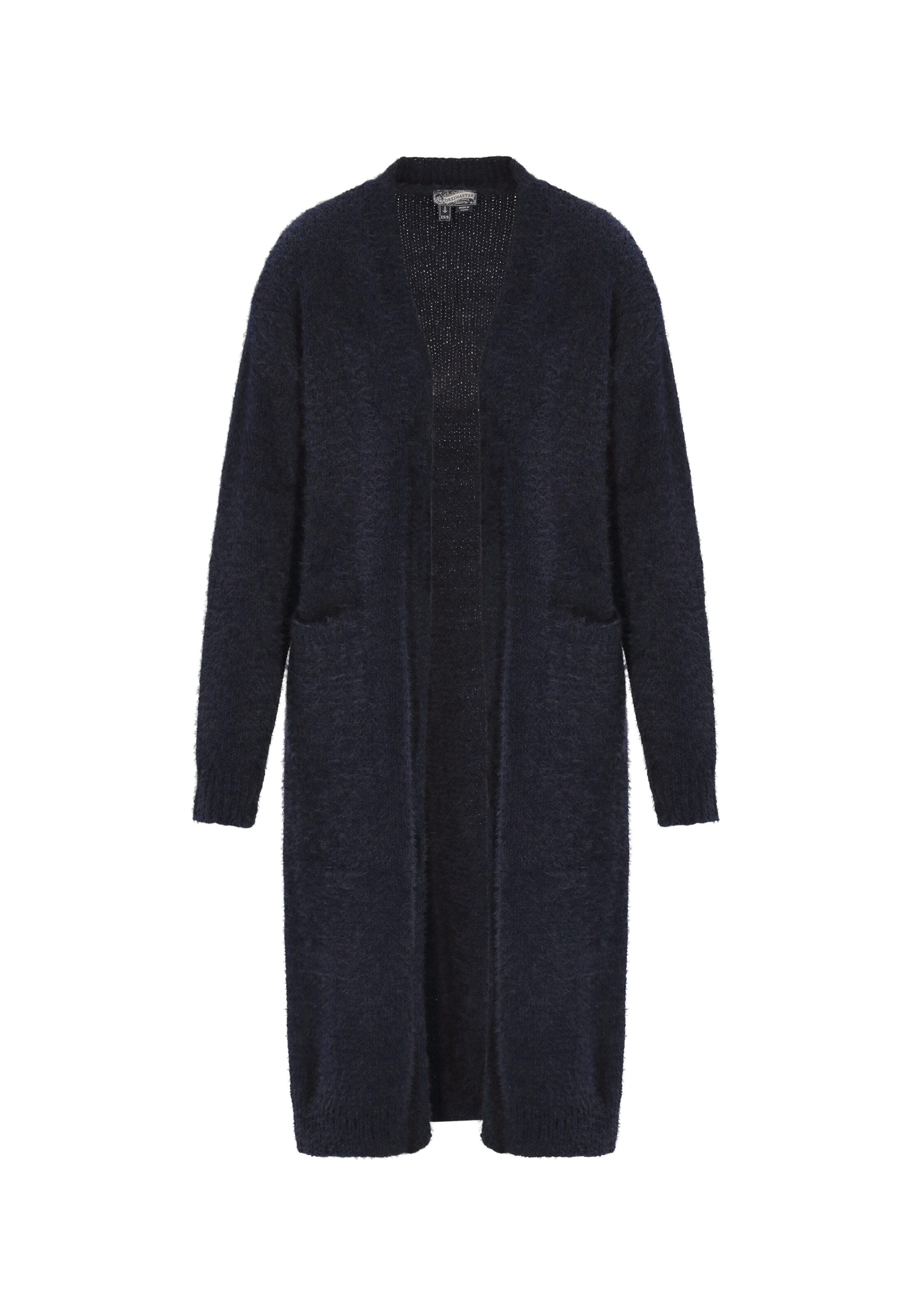 DreiMaster Vintage Πλεκτό παλτό σε μπλε: μπροστά