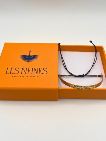 Les Reines Armband 'Umber Elegance' i guld