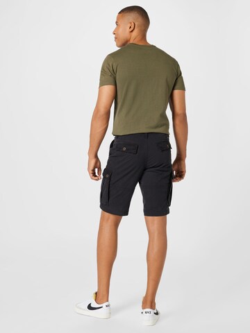 Regular Pantalon cargo American Eagle en noir