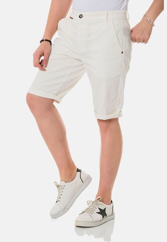 Regular Pantalon CIPO & BAXX en blanc
