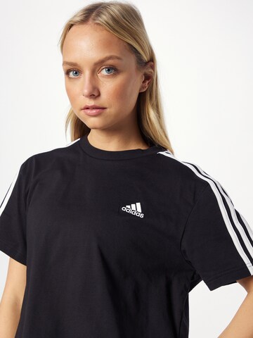 ADIDAS SPORTSWEAR Λειτουργικό μπλουζάκι 'Essentials' σε μαύρο