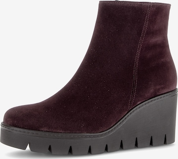 GABOR Ankle Boots in Purple: front