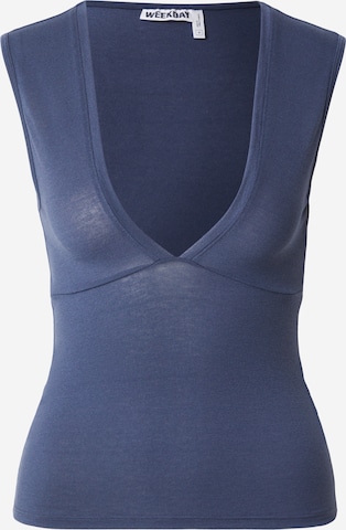 Top 'Pia' di WEEKDAY in blu: frontale
